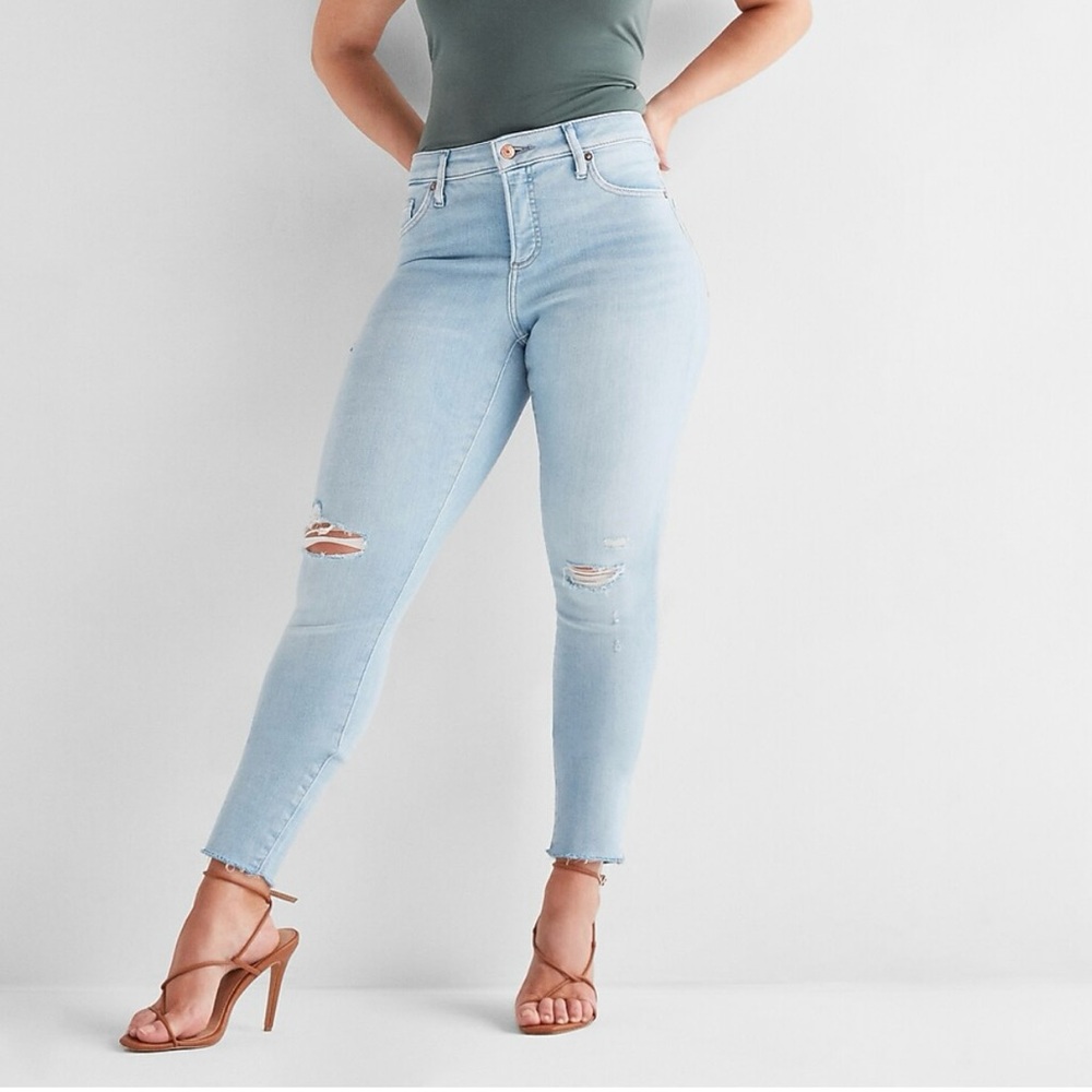 Express Skinny Mid Rise Jeans
